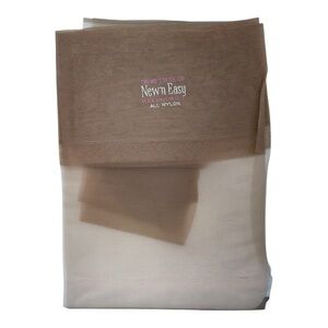 Vintage New’n Easy Two Way Stretch Top Stockings Size 11 RHT Pale Beige 34”